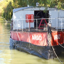 The Argo barge before sinking in 2019