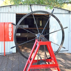 The Argo barge wheel