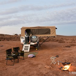 Good level camping spots up near the mine ruins