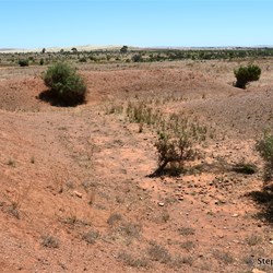 On top of Kearnan Munitions Bunker looking towards the blast wall