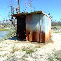 Old pump shed along the drive
