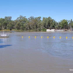 The Weir completely submerged in times of flooding