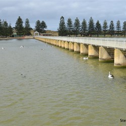 Goolwa Barrage in normal conditions