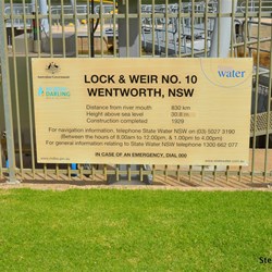 Sign at Lock 10 Wentworth