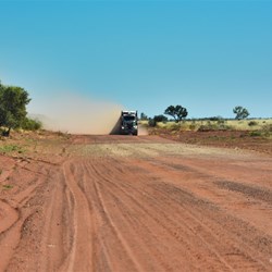 You will see the road trains coming a long way off