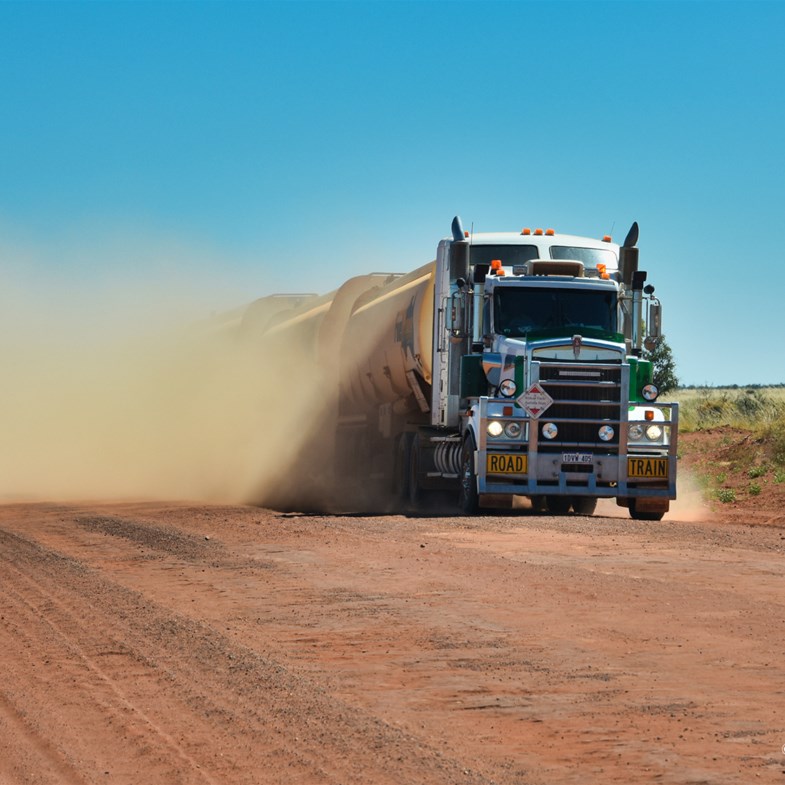 You are better to pull over and wait until the dust has settled before continuing 