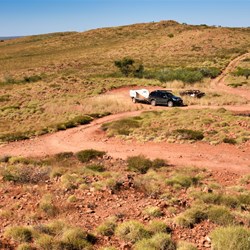 Into elevated country off the Tanami