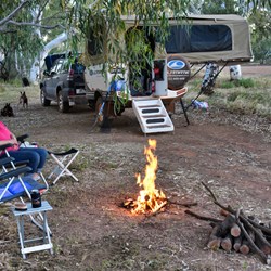 Our best camp along the Tanami at Sturt Creek