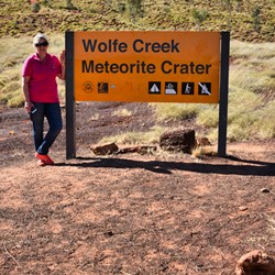 At the start of the Crater walk