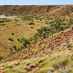 Standing on the crater rim