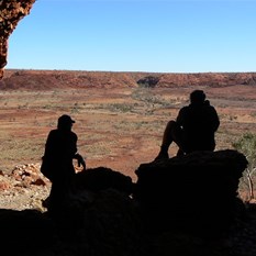View across the devastation to our DQB Camp.