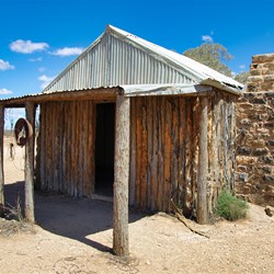 Lime Mortar had held this old chimney in place for over 120 years