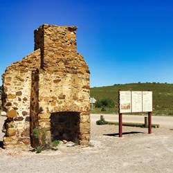 Old Chimney in Blinman with Lime Mortar holding it in place