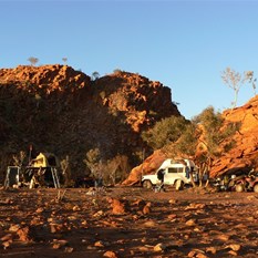 Campsite at the Desert Queens Baths