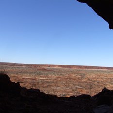 View from the cave high on the southern range