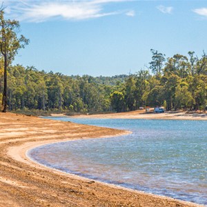 Campsites in bush and on beach