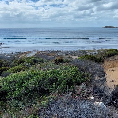 Washed out tracks to beaches