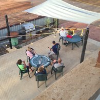 View from rooms to Ardath beer garden
