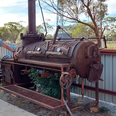 David at the quirky Ardath barbeque