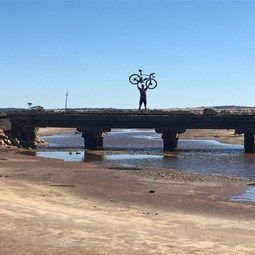 The disused railway in Shackleton