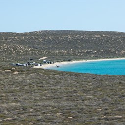 First view of Shelter Bay from the entrance road