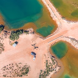 Recommended air down stop at park entrance