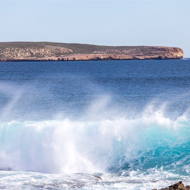 Steep Point in background as viewed from Surf Point on DHI