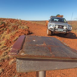 Visitors book at Hickman Crater