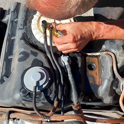 Locating the fuel pump