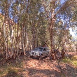 Driving through creeks in Punda Rockhole
