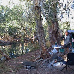 Our camp in 2001 at Running Waters