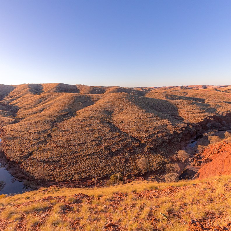 View from top ridge drive over Beaton Gorge