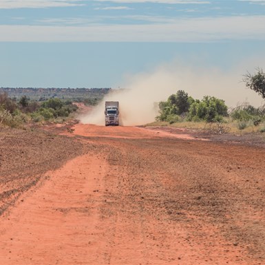 Cattle Truck on the Boreline Rd