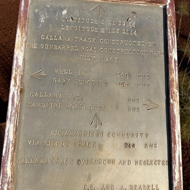 Callawa Track Marker