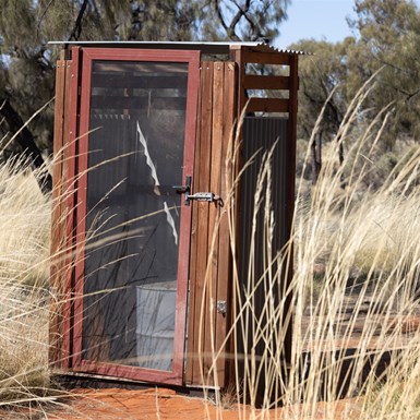 Bush loo at Jupiter Well campsites