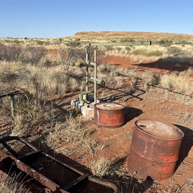 Hand Pump at Mount Webb
