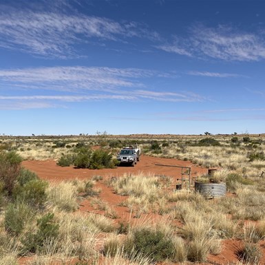 Camp and Handpump with Loo