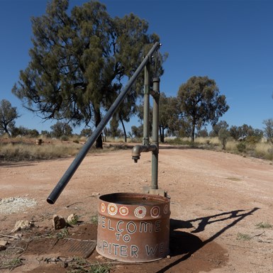 Hand pump at Jupiter Well