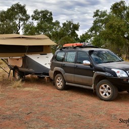 Our camp on the Binns Track, south of Alice Springs