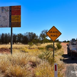 Time to leave the Plenty Highway and start the next section of Binns Track