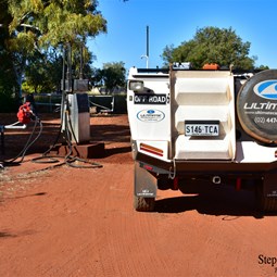 Time to refuel at Ammaroo Station