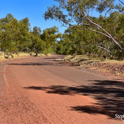 Good conditions heading west towards the Stuart Highway on Binns Track