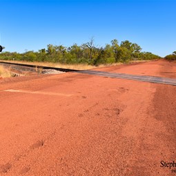 The Ghan crossing on the Buchanan Highway