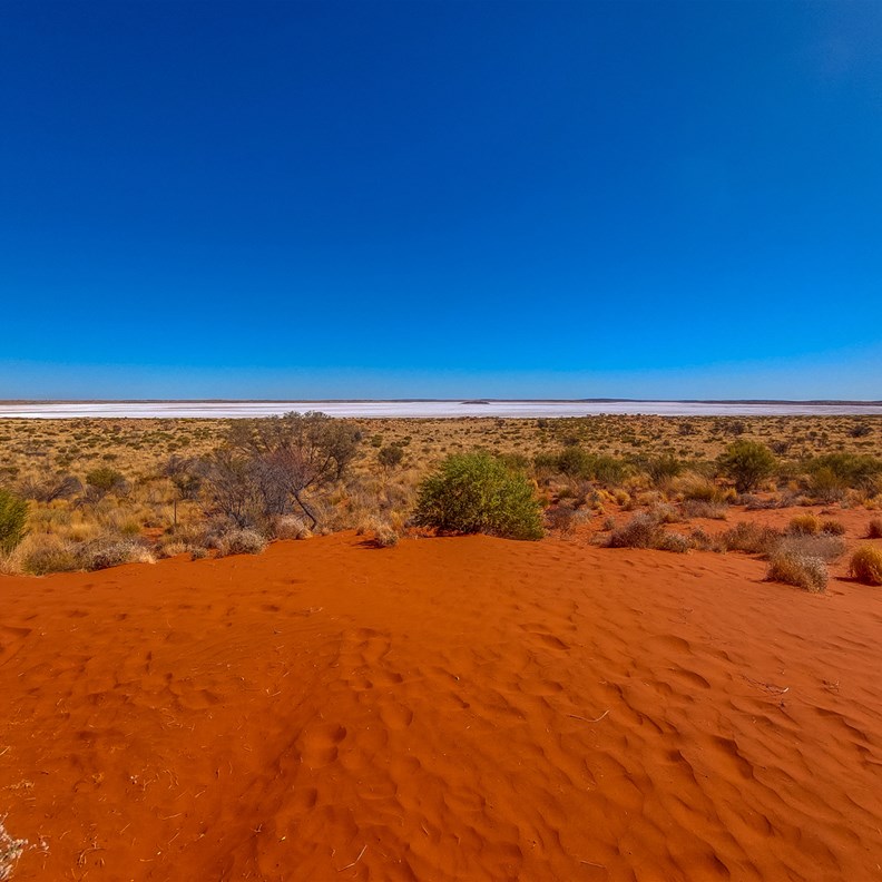 Distant views of the salt lake