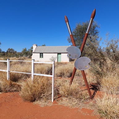 Outside Albert Namatjira's House