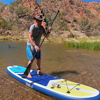 SUP at Glen Helen Gorge