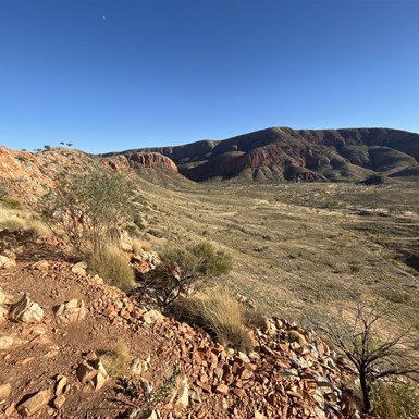 View from lookout down into the Pound