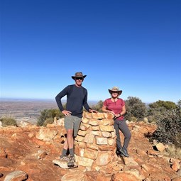 At the Summit of Mt Sonder