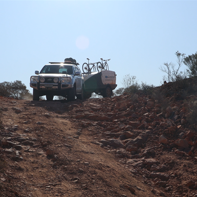 The track back down the ridge
