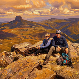 Mchelle & David hiking 2025